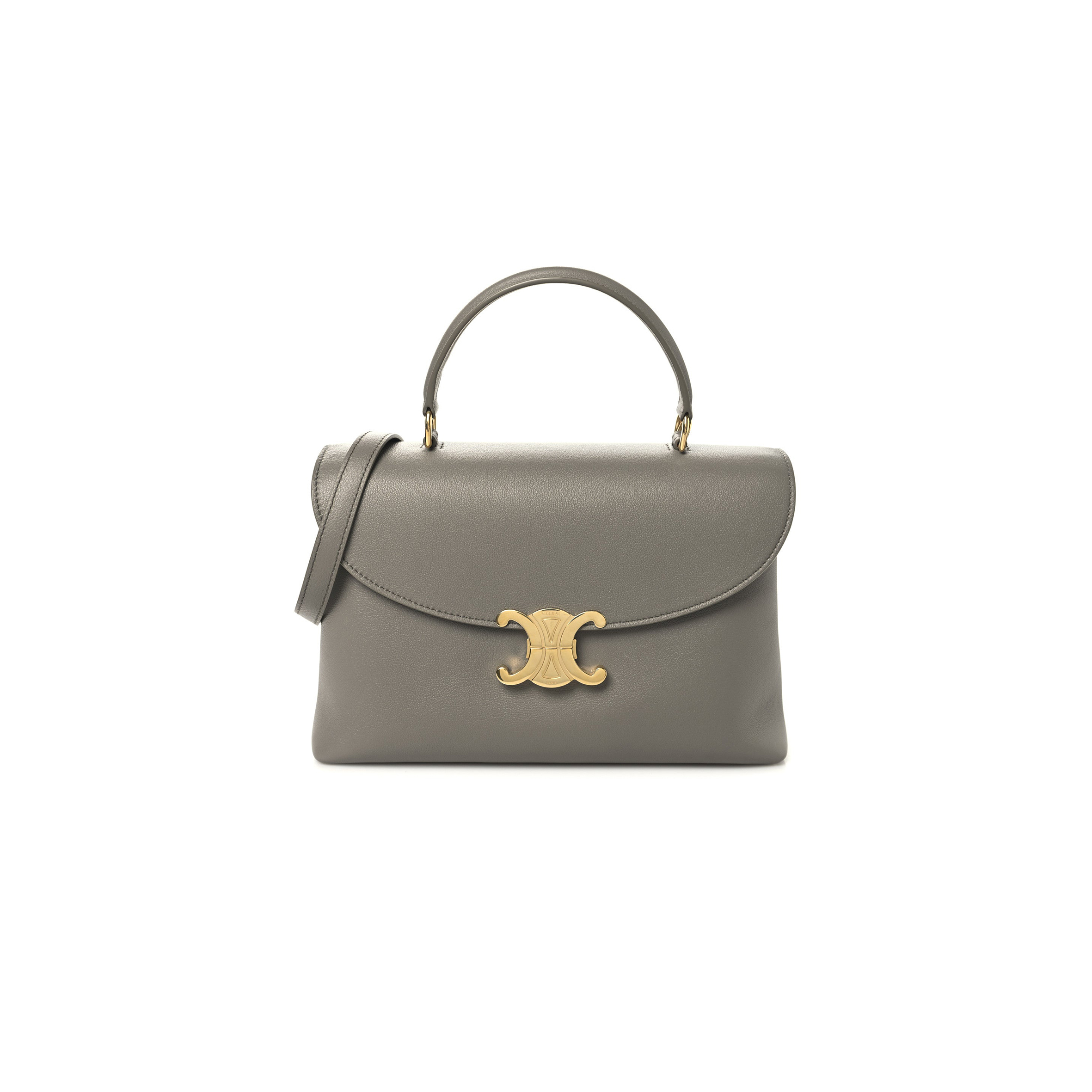 CELINE MEDIUM NINO BAG IN SUPPLE GRAINED CALFSKIN 117523FXK-10BL (25*17.5*10cm)